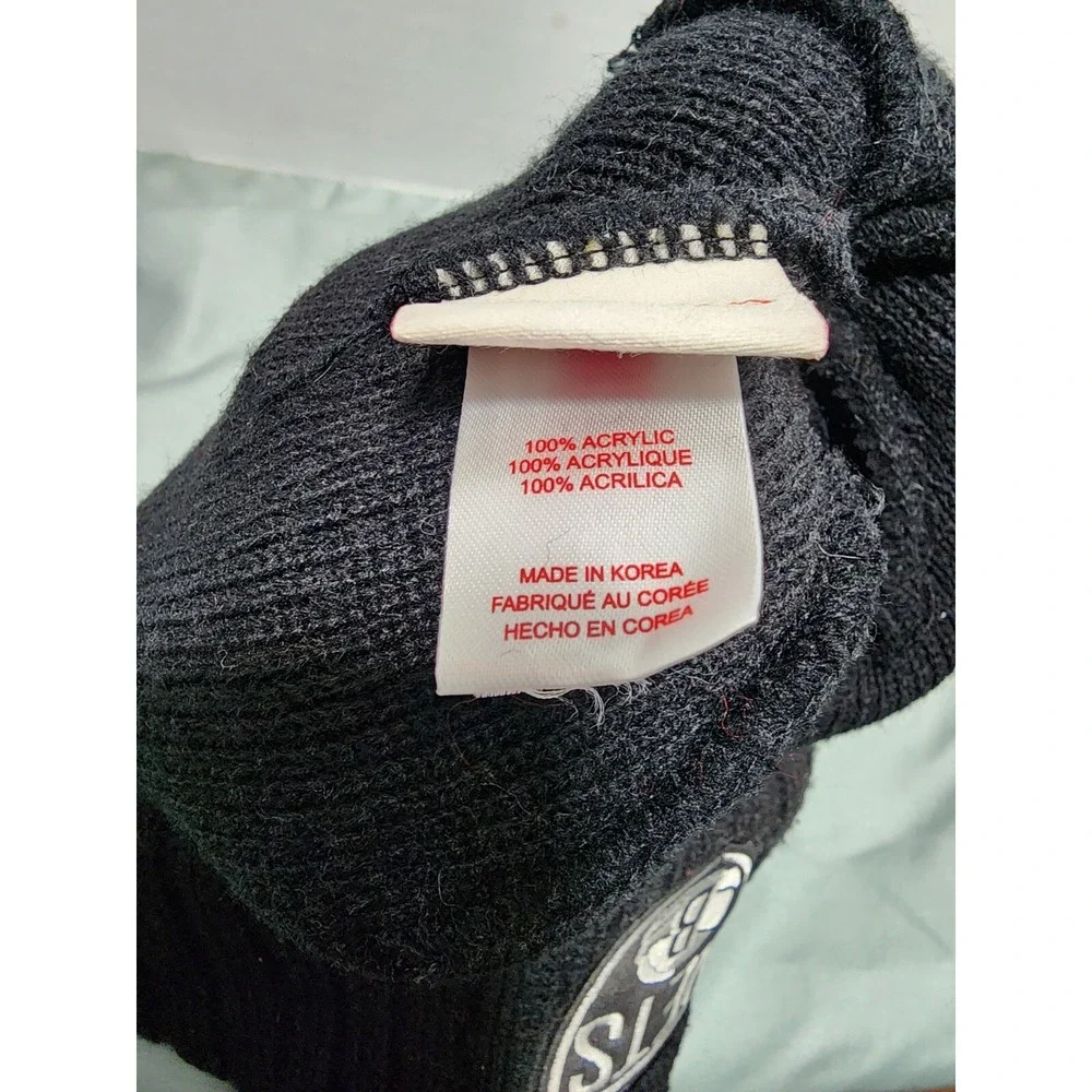 Brooklyn Nets NBA Mitchell And Ness Black And White‎ Knitted Beanie
